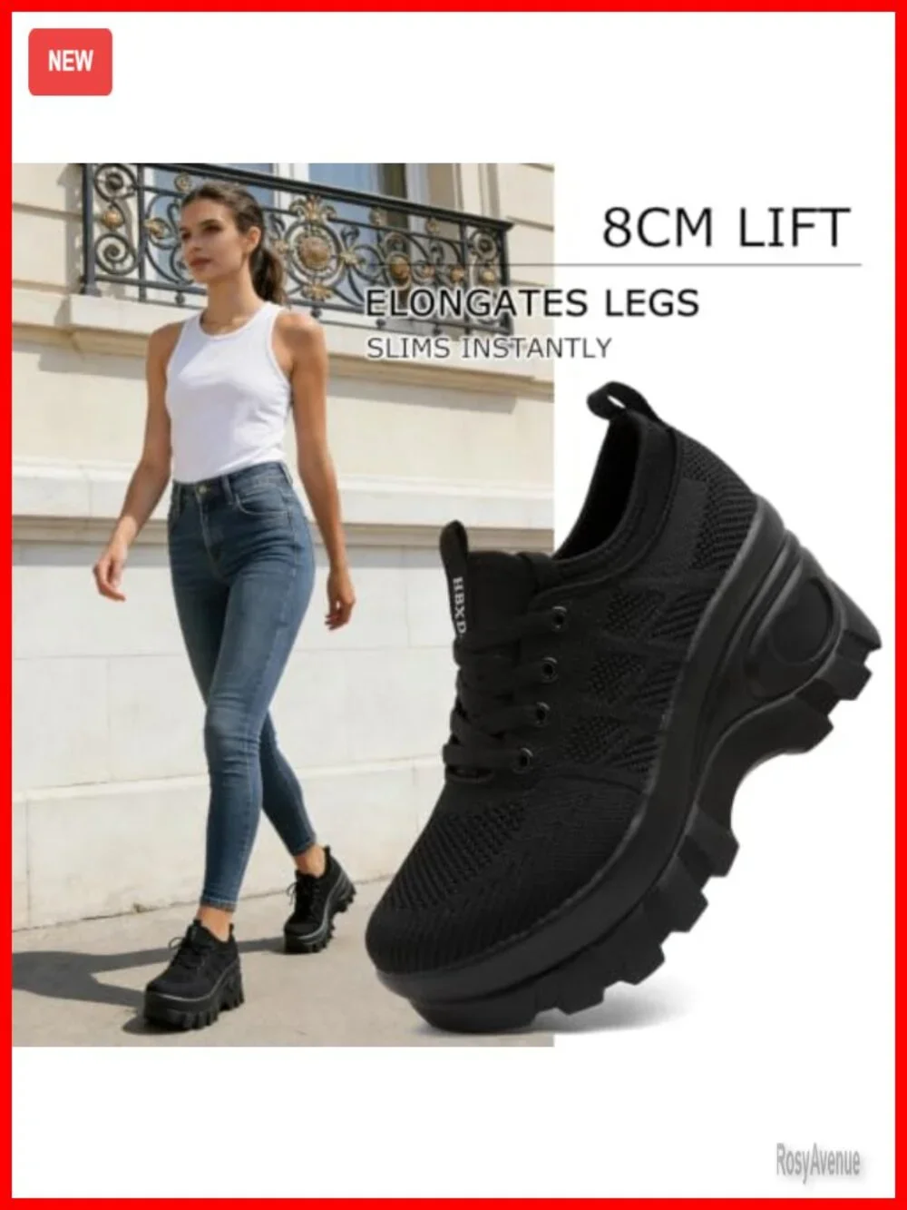 Women's Chunky Platform Wedge Sneakers Comfort Orthopedic Knit Walking Shoes